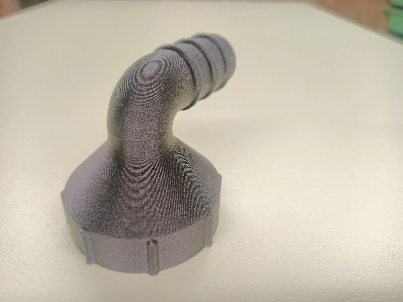 Right-angle 1 1/2 inch BSP female to 20mm hosetail for a campervan sink waste.