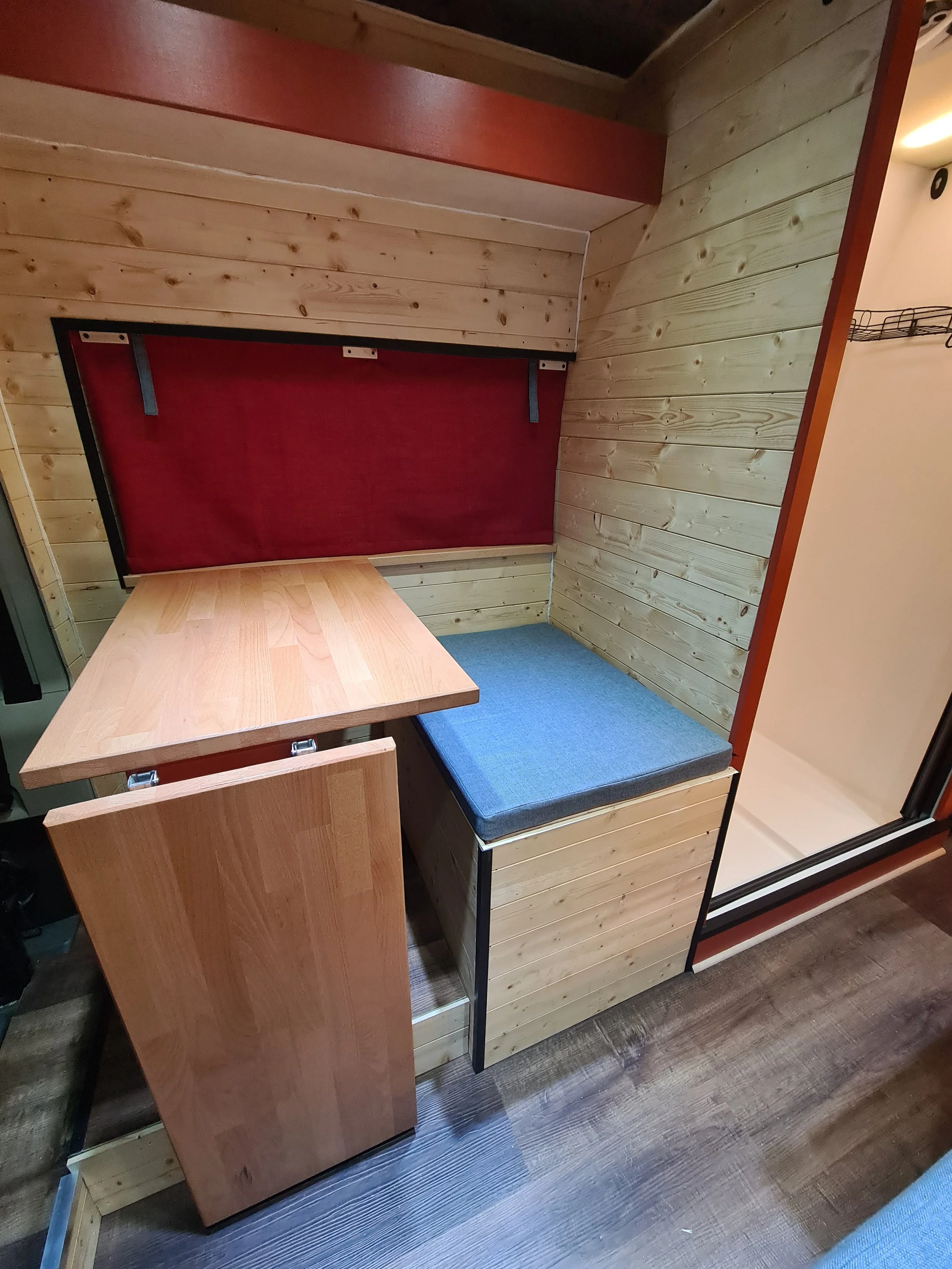 XLWB Peugot Boxer. Full time van life, Desk area, Shower room, Kitchen. Photo 3 of 5.