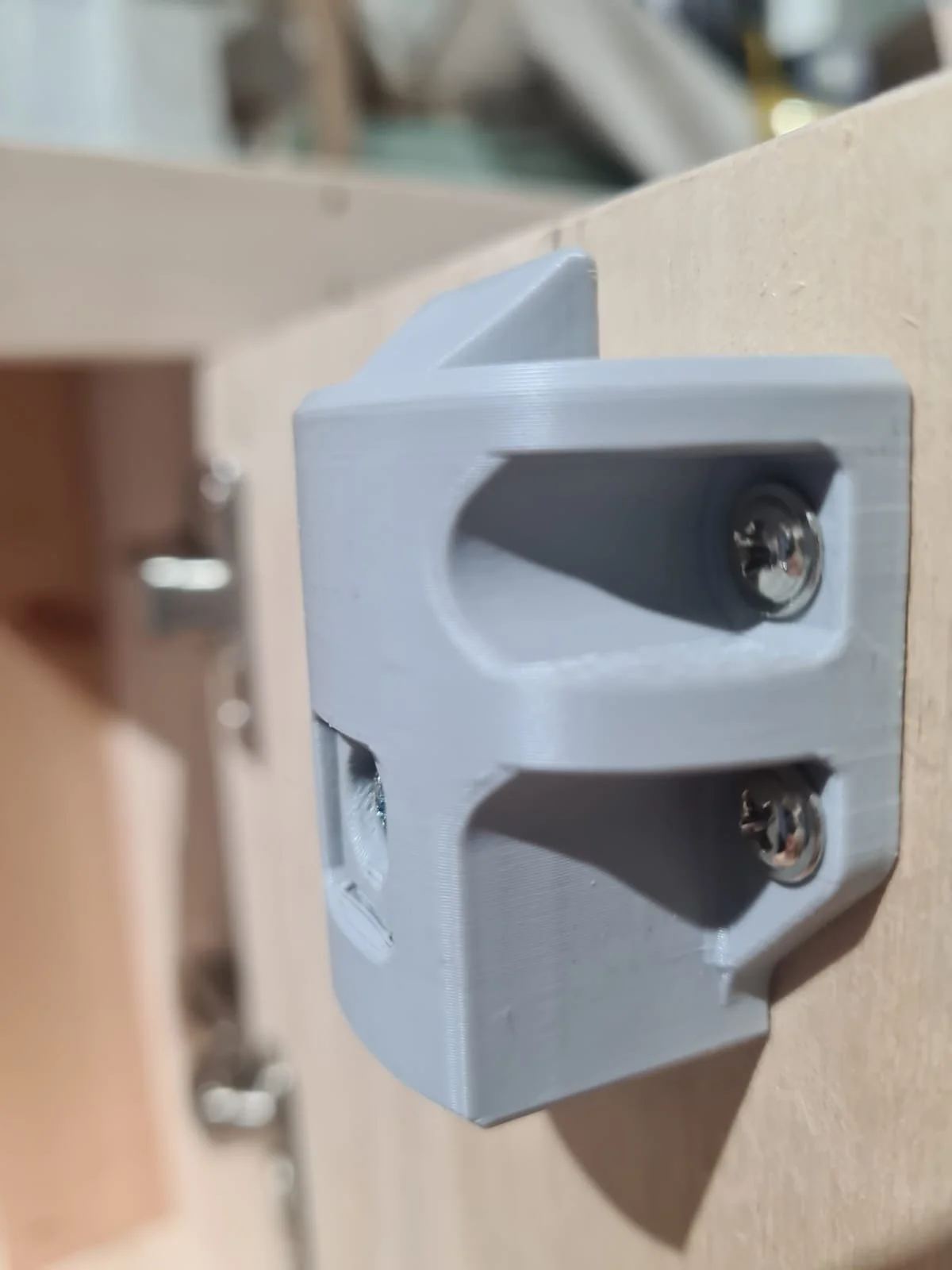 The latch, an automatically locking cupboard latch, £16.